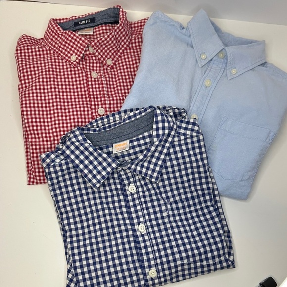 Gymboree Other - Gymboree Long Sleeve Button Down Shirts Bundle (3) | Kids Size 7/8